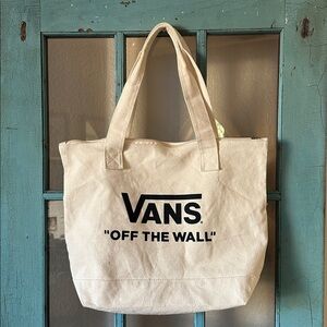 NWOT Vans Off The Wall Canvas Tote Bag